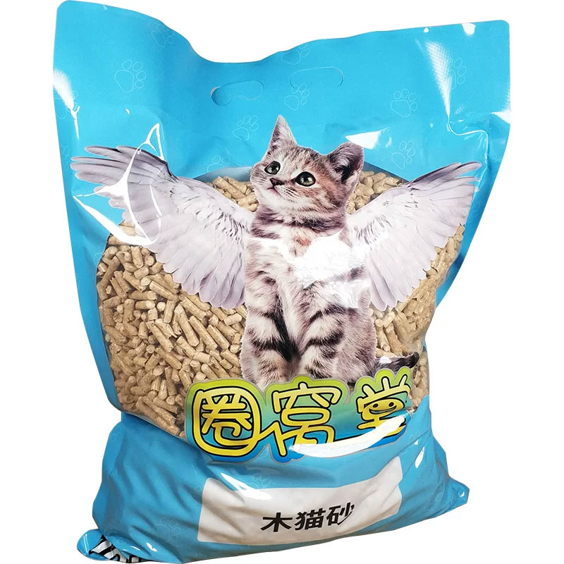 圈窝堂松木猫砂，木粒除臭吸水非结团小宠垫材10L