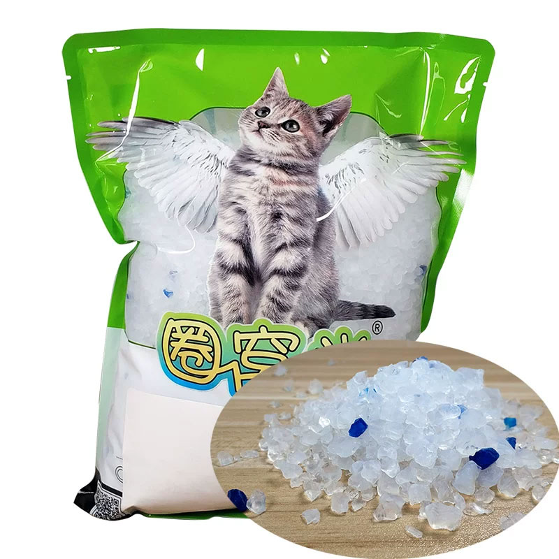 圈窝堂水晶猫砂，硅胶吸水强轻便非结团猫砂3.5L